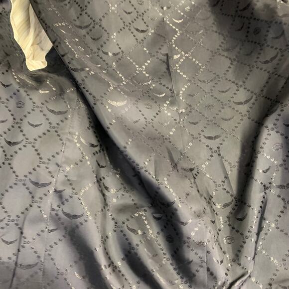 M Venus Sparkle Black Silver Wool Blend Peak Lapel Jacket Blazer - Picture 6 of 6